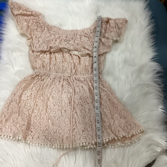 Pixie Dust Clothing floral lace summer top Woman’s size small peach and … - Picture 11 of 15